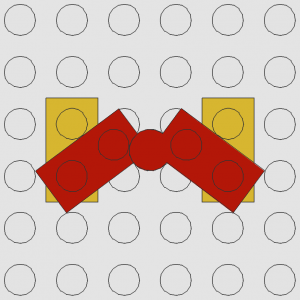 Hinge 1 x 4 Swivel (Bent)