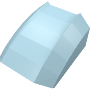 Slope Curved 2 x 2 Lip, No Studs