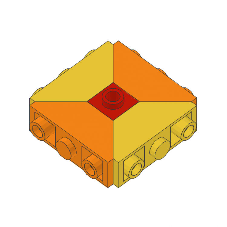 Slope Brick 45° 3 x 1 Inv. Double Square
