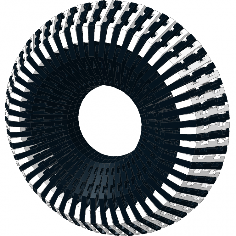 Wedge Plate 3 x 6 Torus