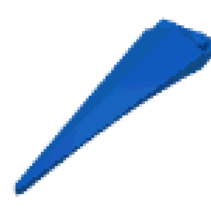 Plate Special 1 x 2 with Angular Extension and Flexible Tip [Plain]