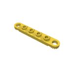 Technic Plate 1 x 6 with Toothed Ends