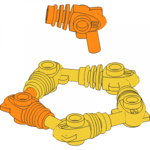 Minifig Ray Gun Pentagon