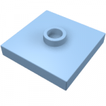 Plate Special 2 x 2 with Groove and Center Stud (Jumper)