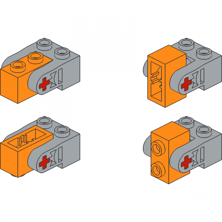 Technic Brick with 2 Liftarms