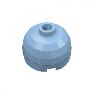 Brick Round 2 x 2 Dome Top - Blocked Open Stud with Bottom Axle Holder x Shape + Orientation