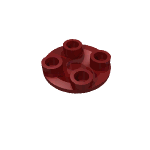 Plate Round 2 x 2 with Rounded Bottom [Boat Stud]
