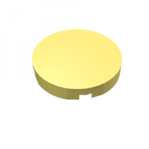 Tile Round 2 x 2 with Bottom Stud Holder