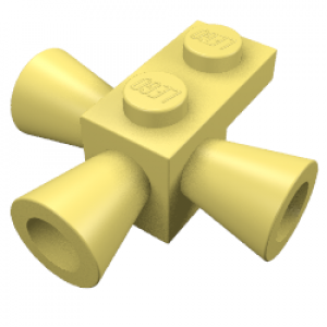 Brick Special 1 x 1 with 3 Loudspeakers / Space Positioning Rockets