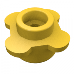 Plate Round 1 x 1 with Flower Edge [4 Petals]
