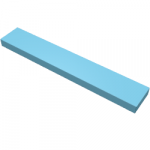 Tile 1 x 6 with Groove