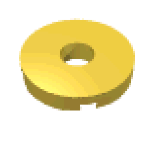 Tile 2 x 2 Round with Hole