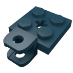 Plate Special 2 x 2 with Towball Socket, Short, Flattened with Holes and Axle Hole in Center