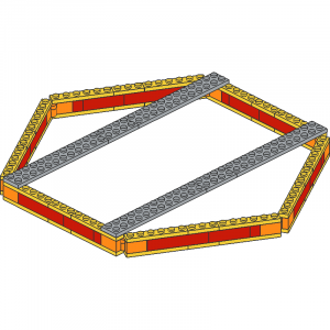 Hinged 32 x 28 Hexagon