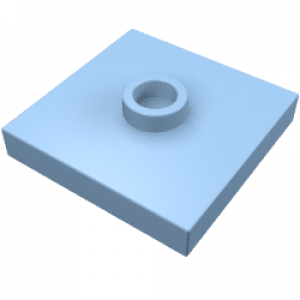 Plate Special 2 x 2 with Groove and Center Stud (Jumper)