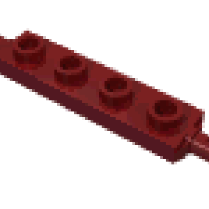 Plate Special 1 x 4 with Wheels Holder