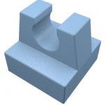 Tile Special 1 x 1 with Clip and Straight Tips