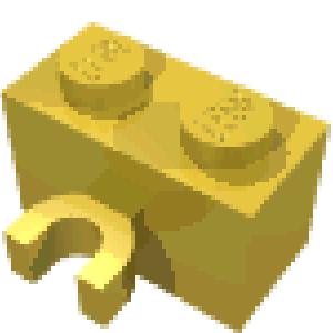 Brick Special 1 x 2 with Vertical Clip [Thick U Clip]