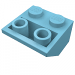 Slope Inverted 45° 2 x 2 [Ovoid Bottom Pin, Bar-sized Stud Holes]