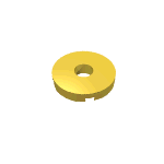Tile 2 x 2 Round with Hole