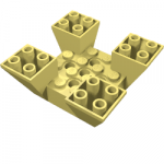 Slope Inverted 65° 6 x 6 x 2 Quad with Cutouts